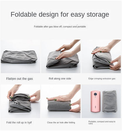 Folding instructions for the Zen Air Inflatable Pillow