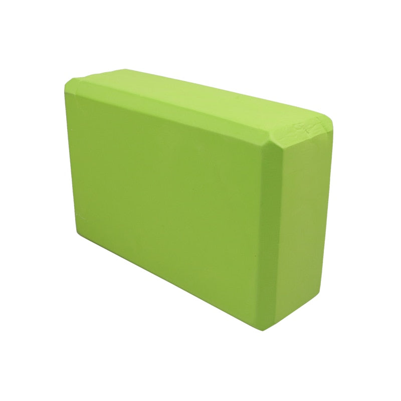 The Zen Pillow Lab - Yoga Foam Support Block comes in a green color.