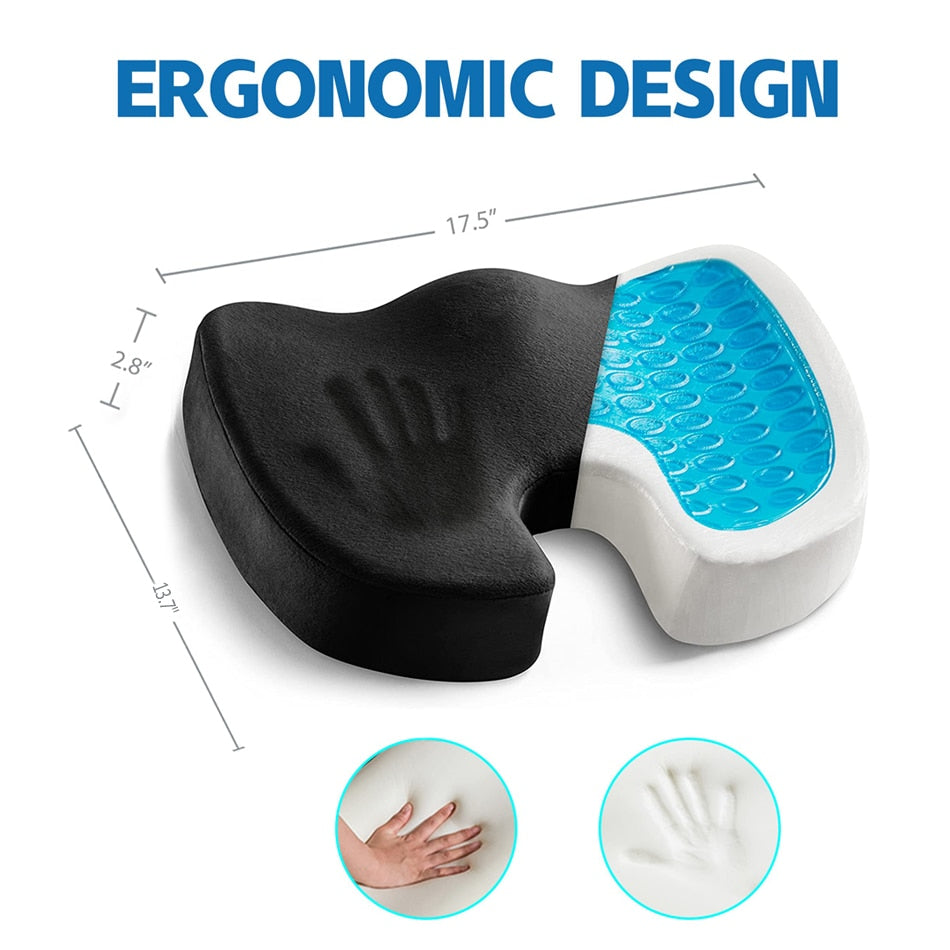 Zen Pillow Lab - Zen Comfort Gel Seat Cushion Size Dimensions