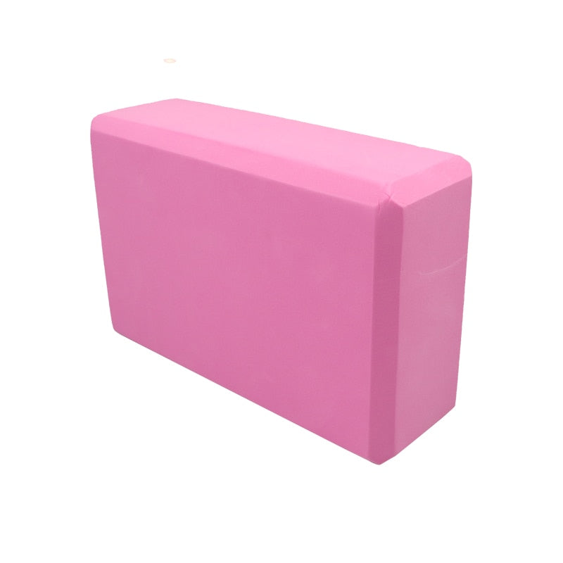 The Zen Pillow Lab - Yoga Foam Support Block comes in a pink color.