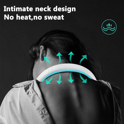 The Zen Breeze Portable Neck Fan provides cooling around the neck