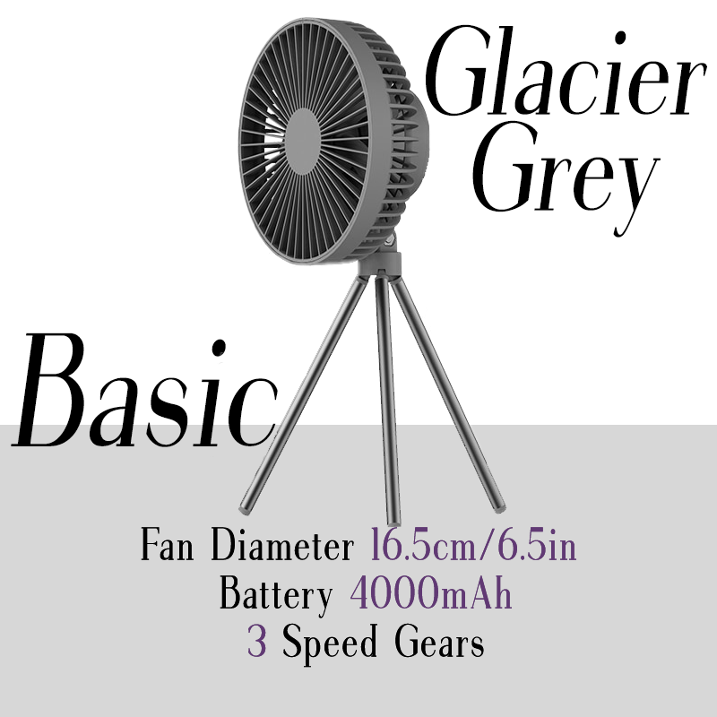 The Zen Pillow Lab - Zen Air Cool Flow Fan Basic version in Glacier Grey