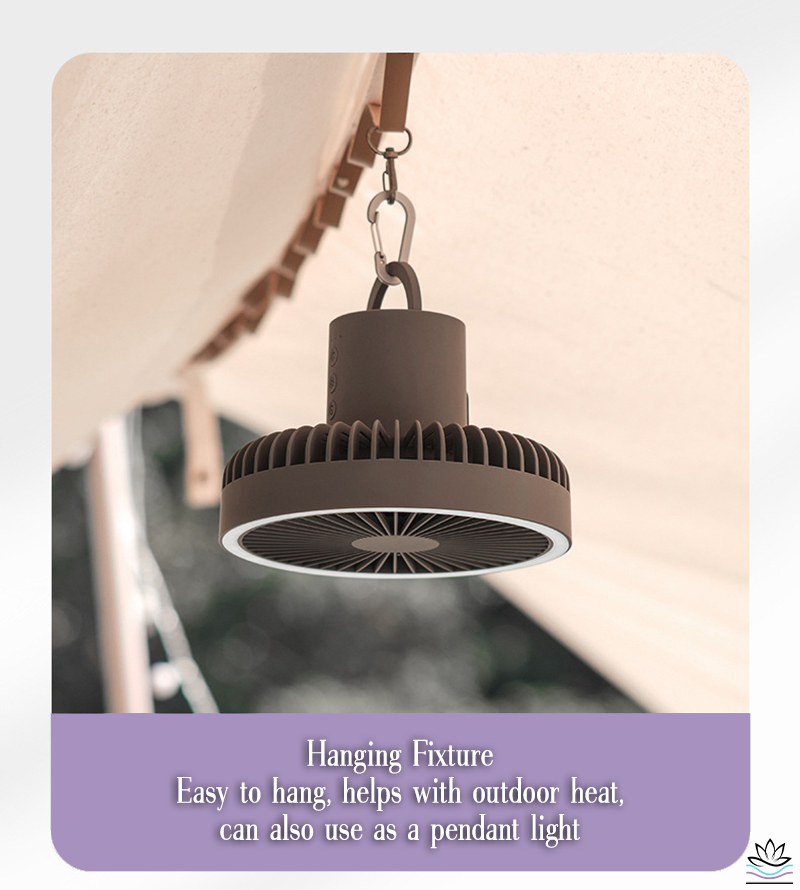 The Zen Pillow Lab - Zen Air Cool Flow Fan functions as a hanging fixture ceiling fan.