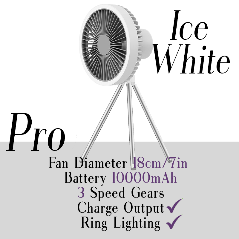 The Zen Pillow Lab - Zen Air Cool Flow Fan Pro Version in Ice White