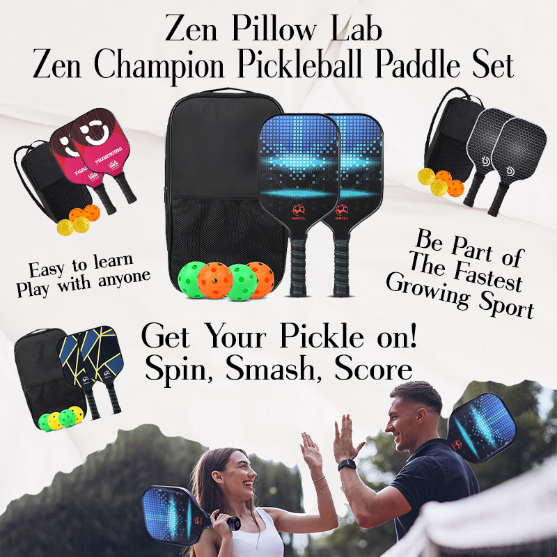 The Zen Champion Pickleball Paddle Set Product Display