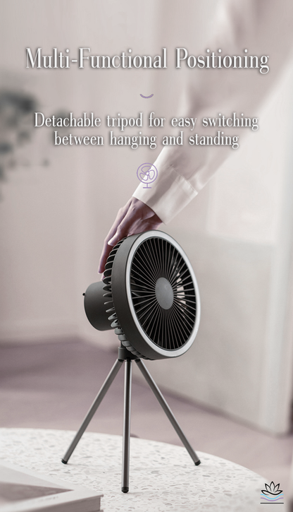 The Zen Pillow Lab - Zen Air Cool Flow Fan is multi-functional and easily adjustable.