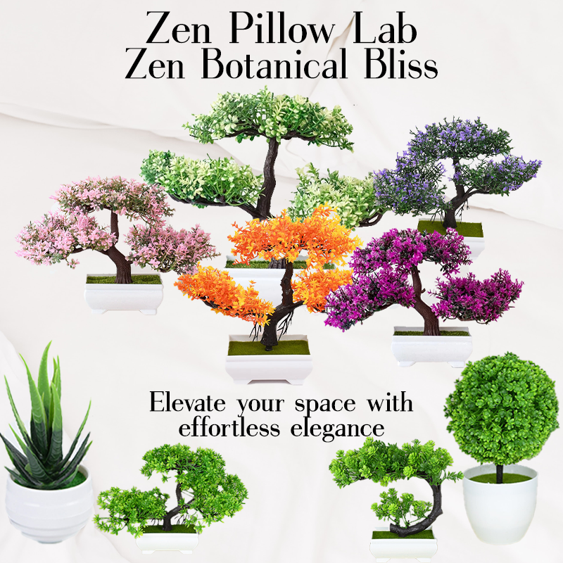 The Zen Pillow Lab - Zen Botanical Bliss Handcrafted Plants Product Display