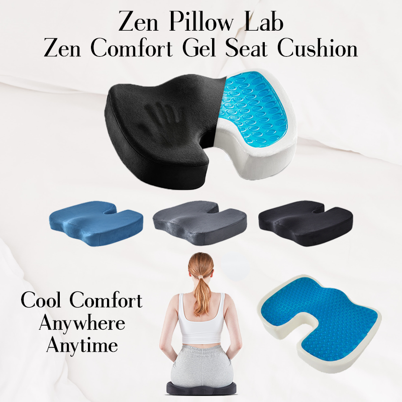 Introducing the Zen Pillow Lab - Zen Comfort Gel Seat Cushion