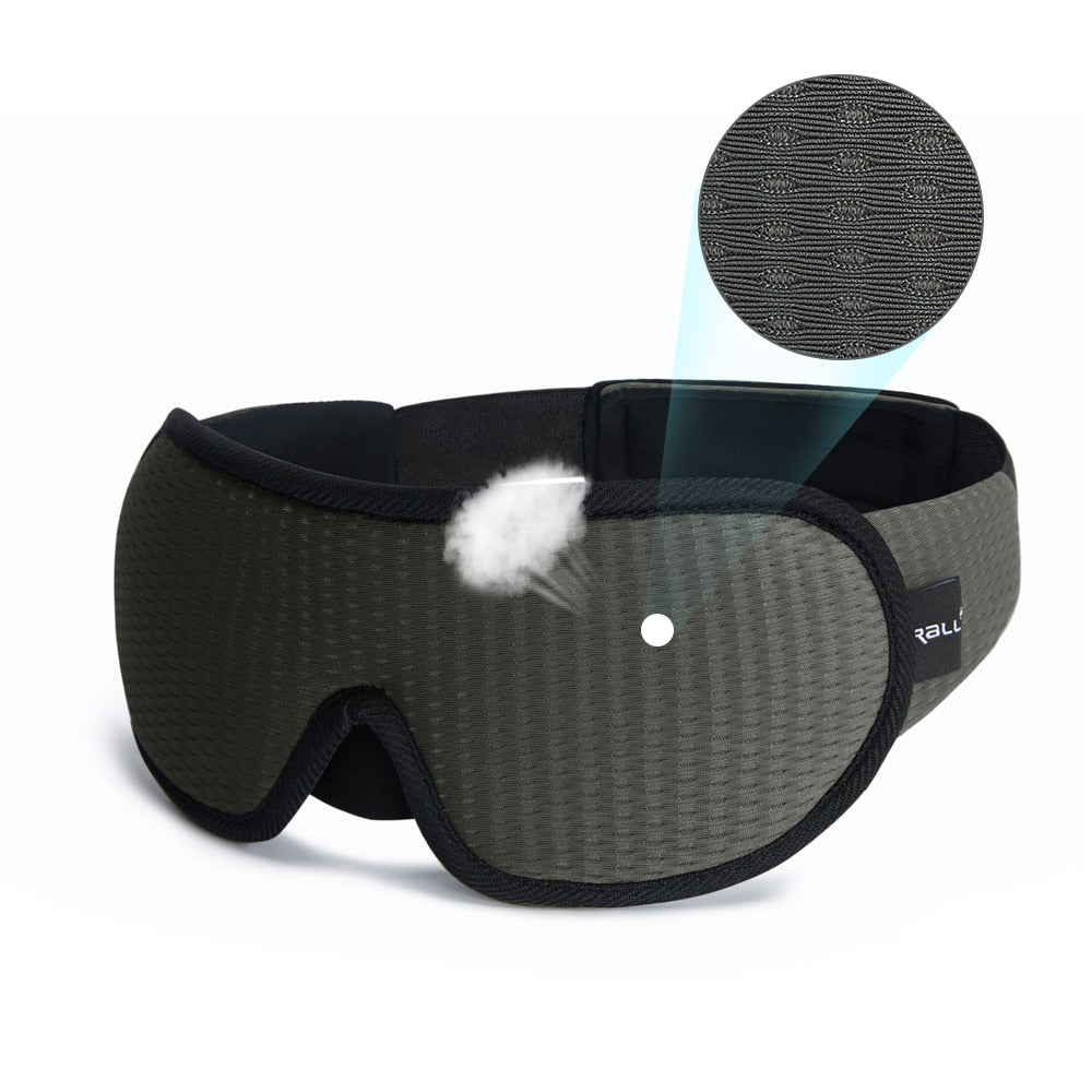 Breathable 3D Sleep Mask in Grey