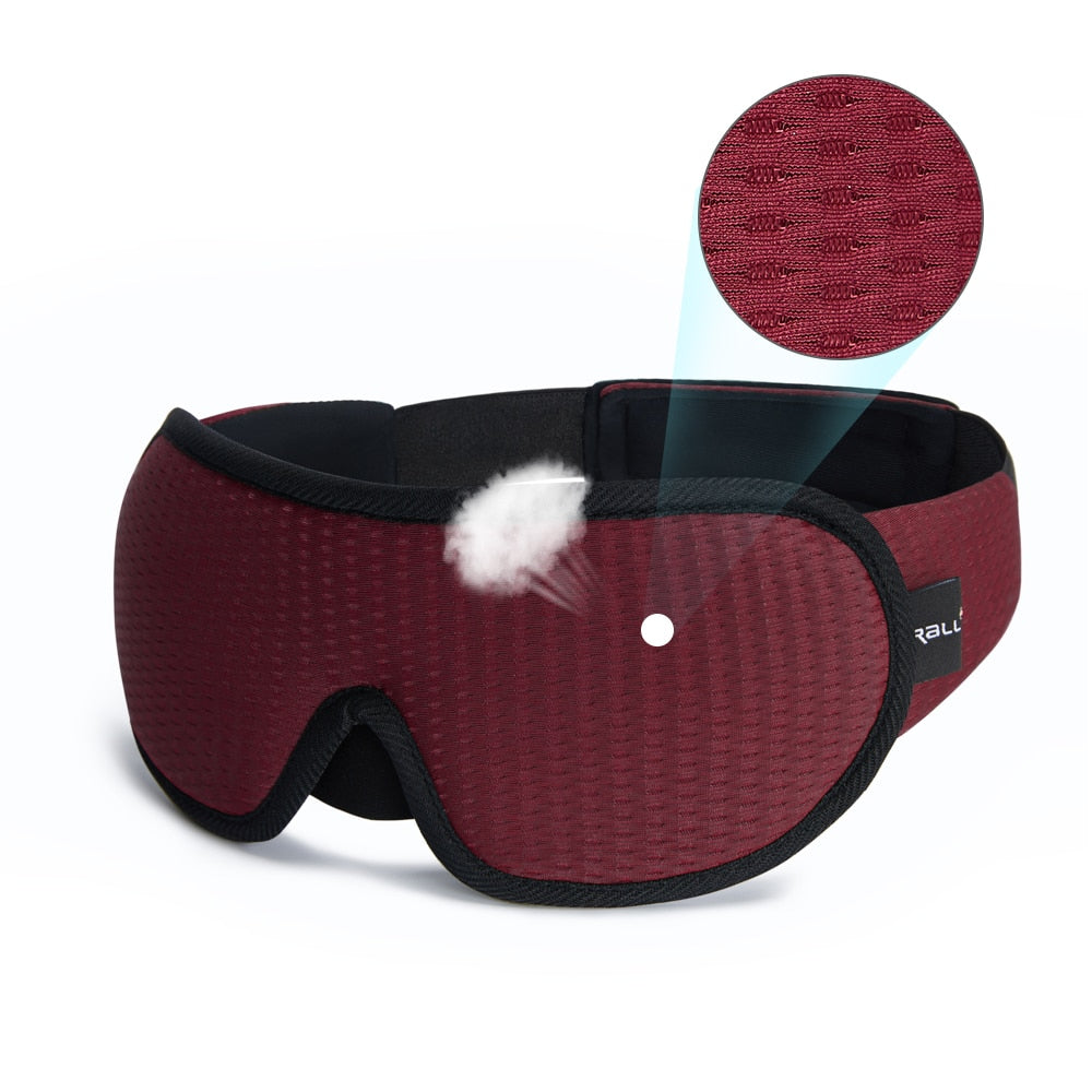 Breathable 3D Sleep Mask in Red