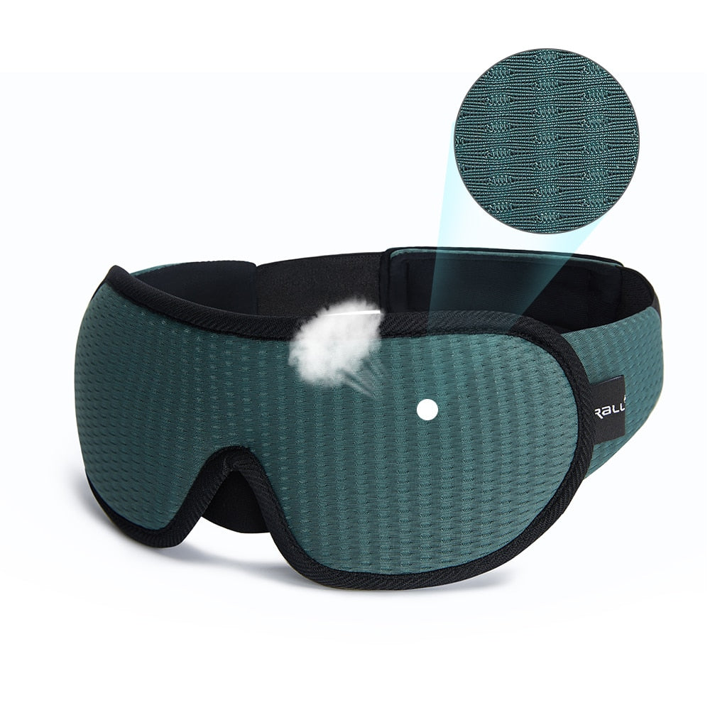 Breathable 3D Sleep Mask in Green