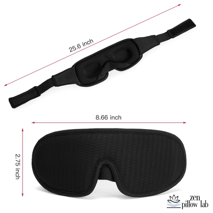 These are the dimensions for the 3D Sleep Mask.