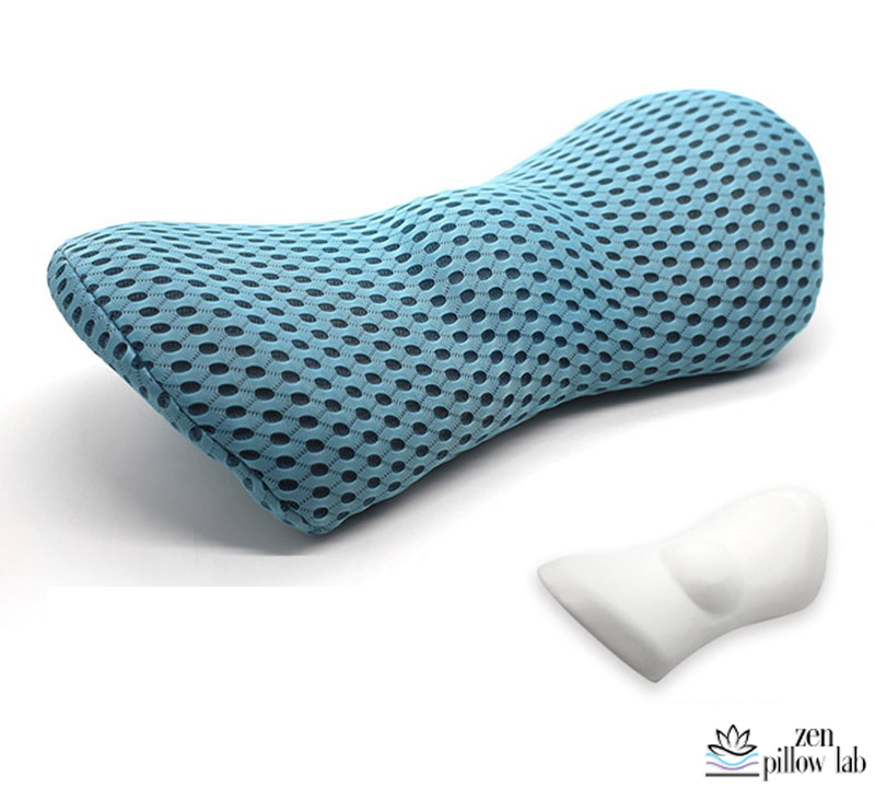 The 4D Lumbar Pillow Featured in Blue