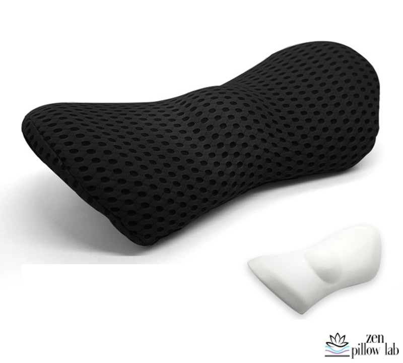 The 4D Lumbar Pillow Featured in Black